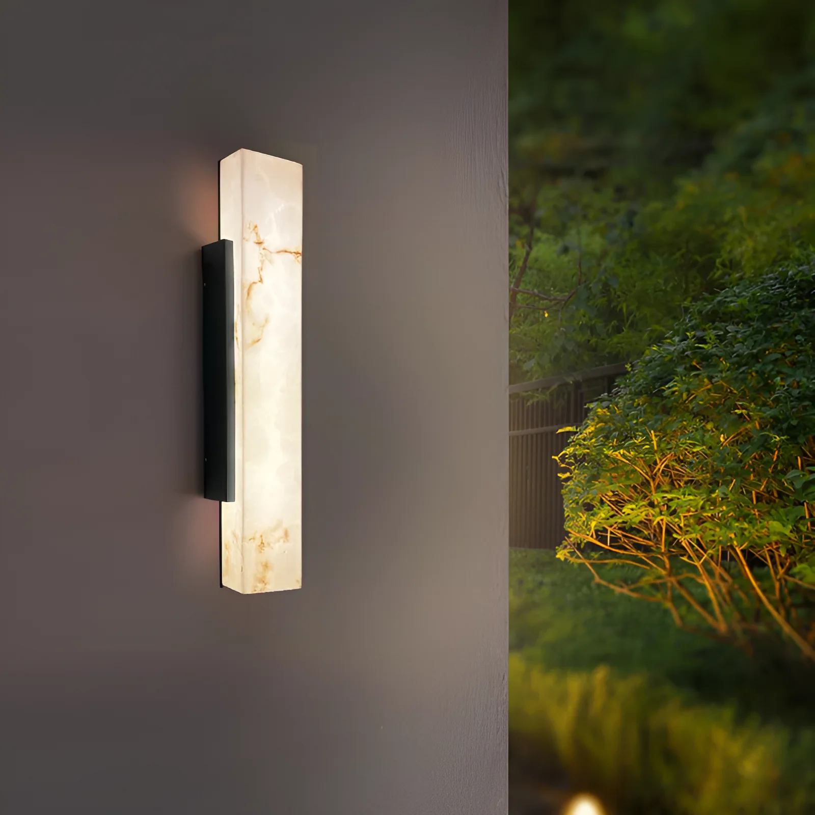 Zoya Outdoor Marble Wall Light - Image 16