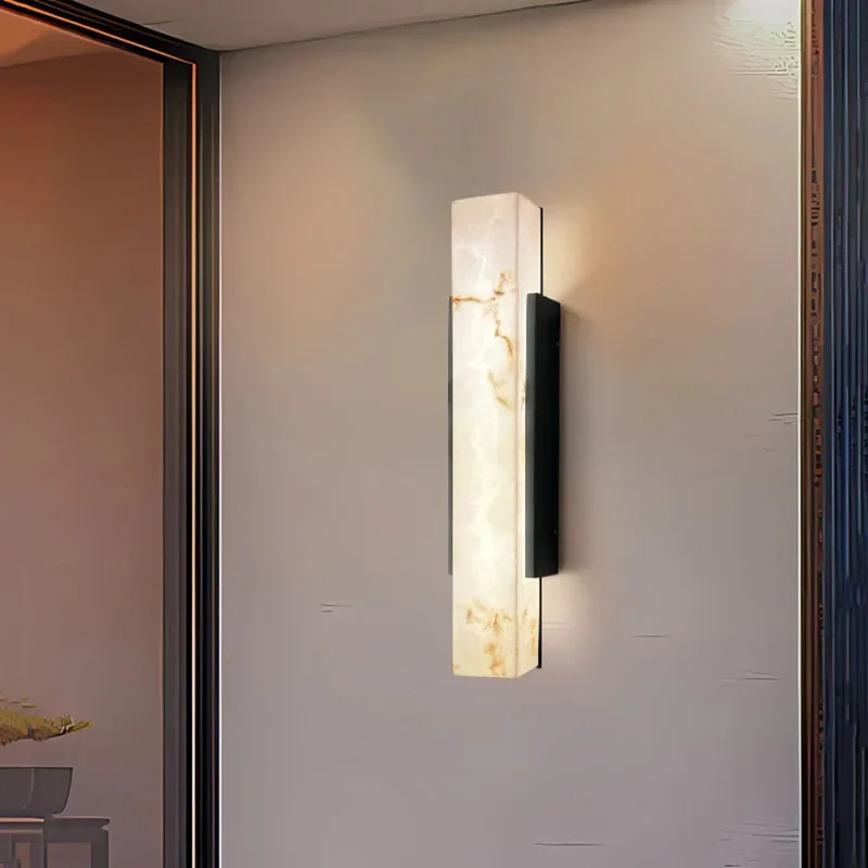 Zoya Outdoor Marble Wall Light - Image 5