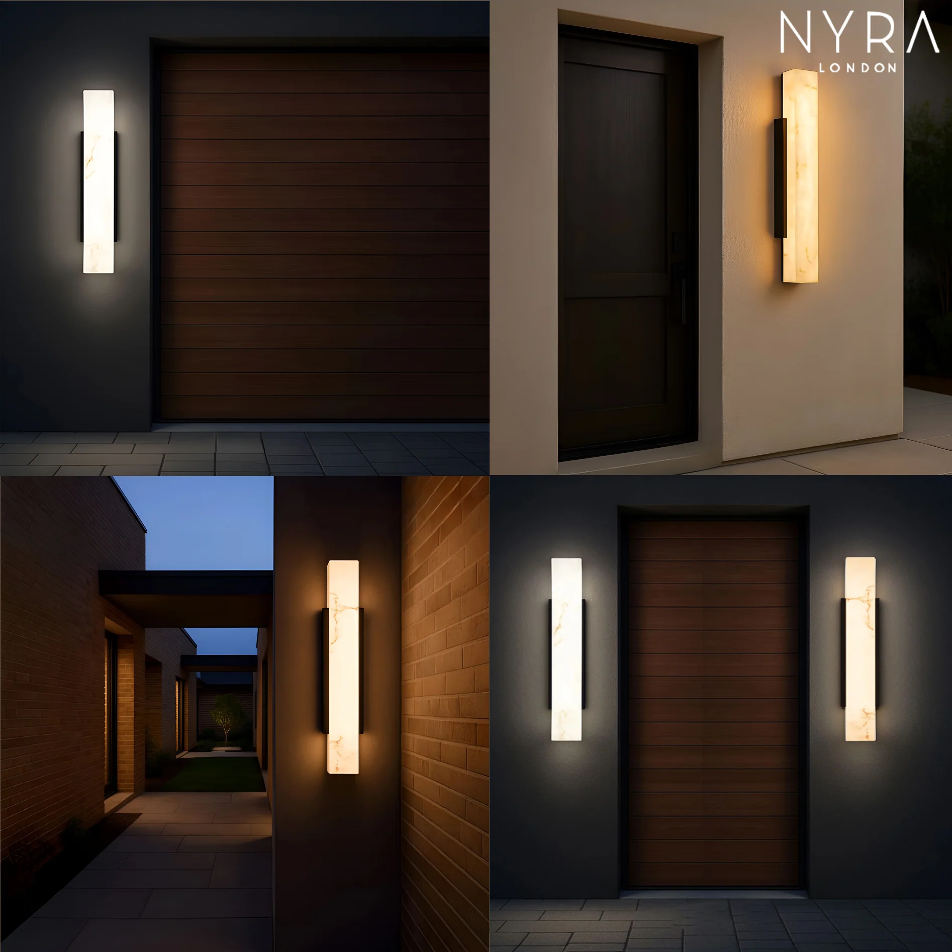 Zoya Outdoor Marble Wall Light - Image 7