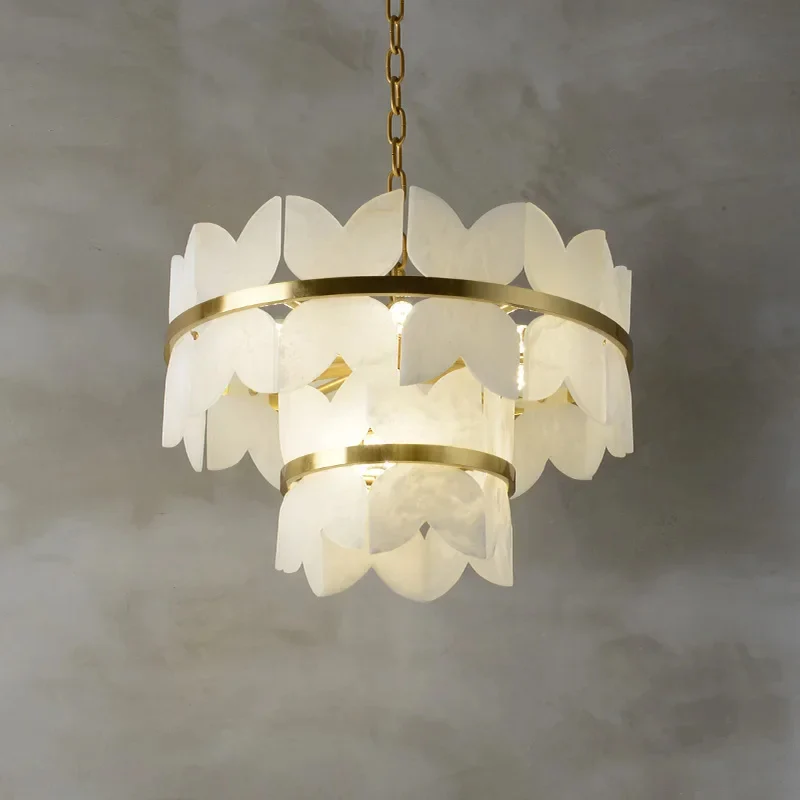 Zyra Alabaster Chandelier Light - Image 11