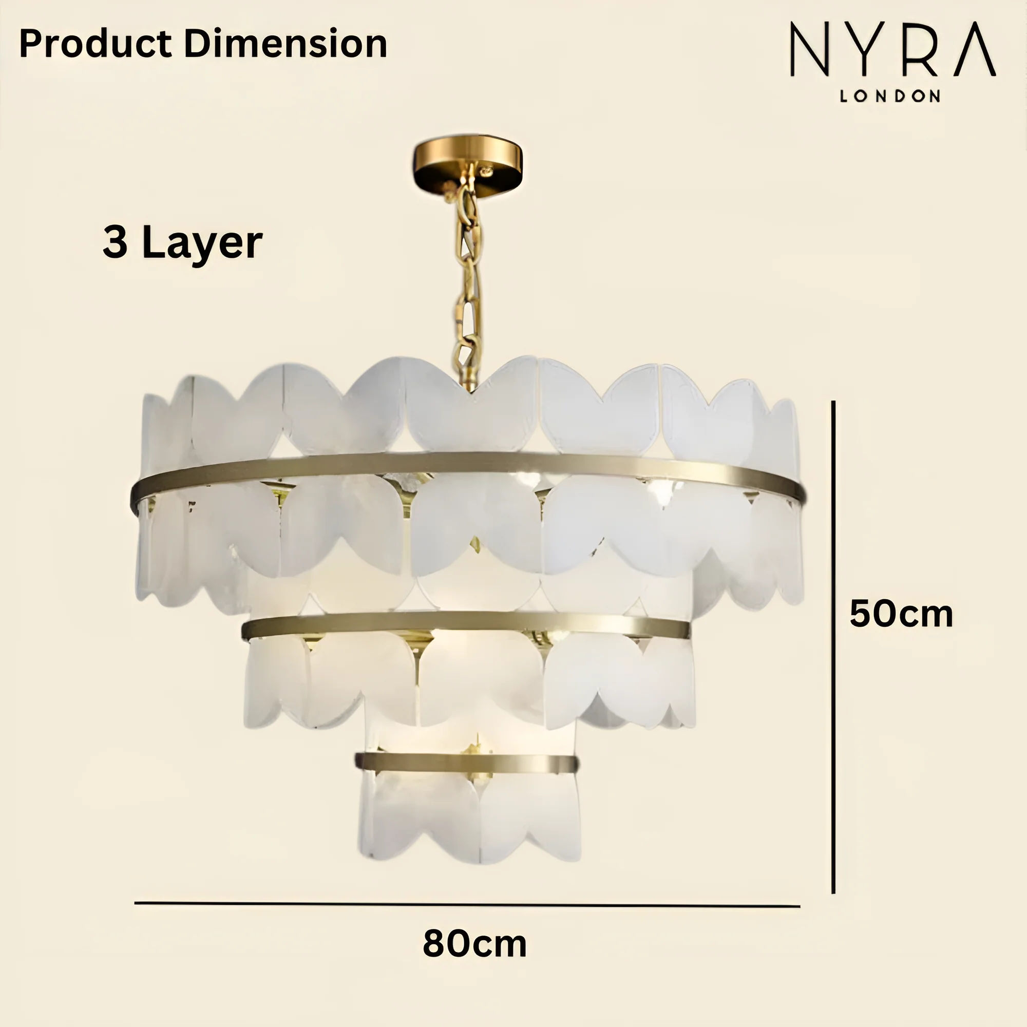 Zyra Alabaster Chandelier Light - Image 13