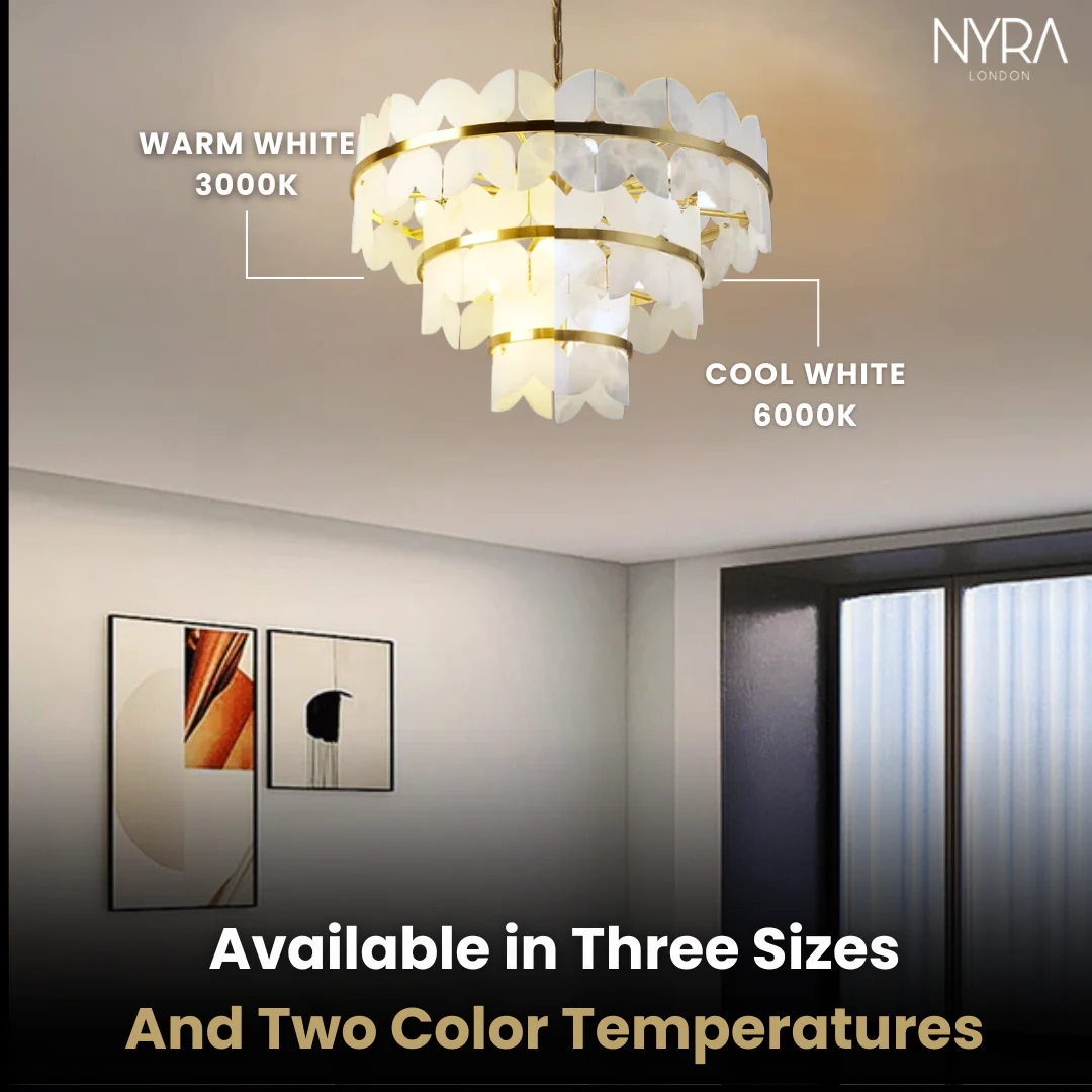 Zyra Alabaster Chandelier Light - Image 6