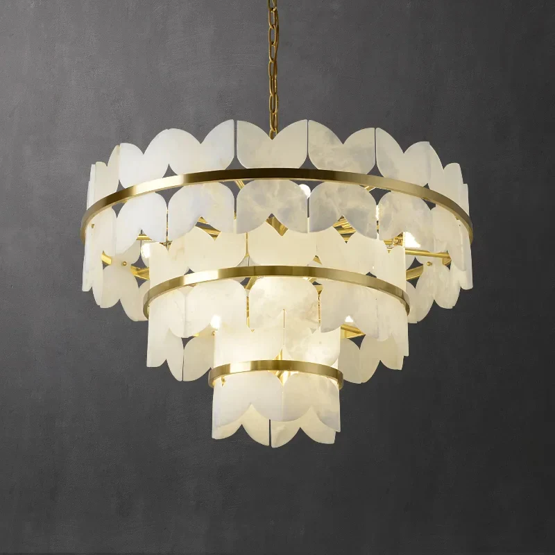 Zyra Alabaster Chandelier Light - Image 8