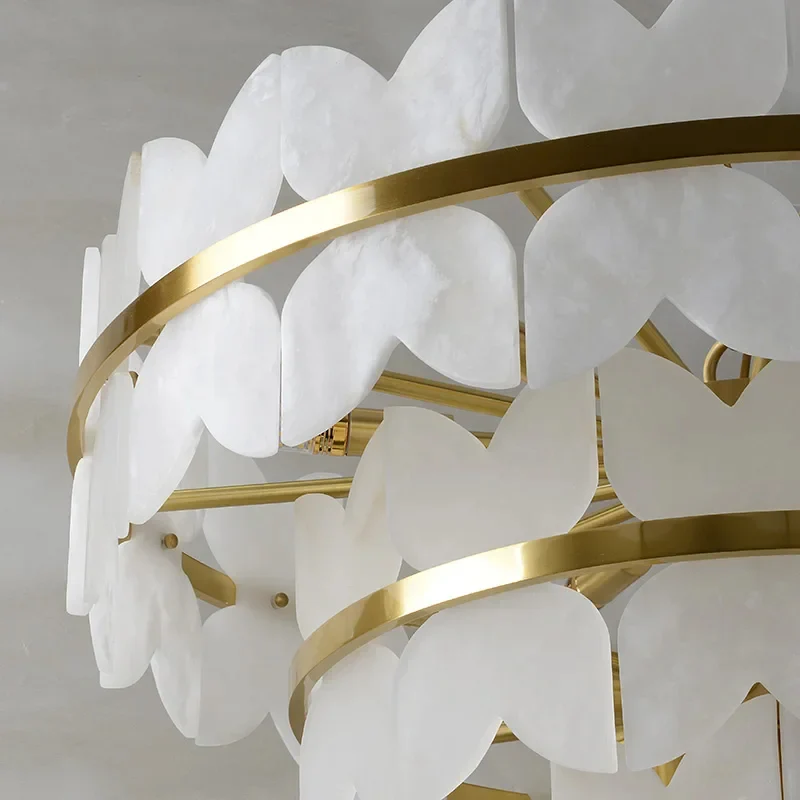 Zyra Alabaster Chandelier Light - Image 9